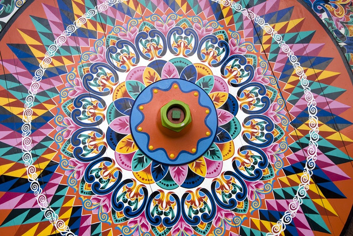 コスタリカ観光ブログ : お洒落な牛車？