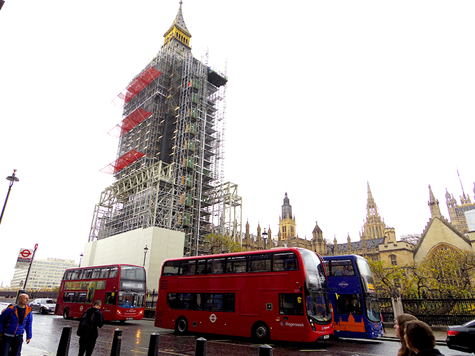 ロンドン観光ブログ ビッグベン改修工事本格的にスタート