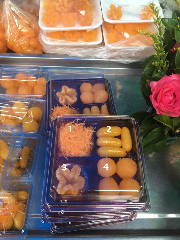 タイ観光ブログ ピサヌロークの市場で買った タイのお菓子