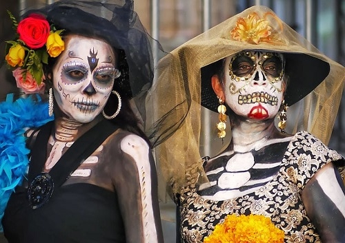 カンクン観光ブログ 様々な死者の日メイクグッツ ﾎｫｰ