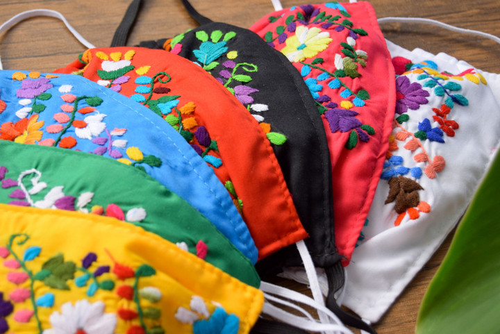 メキシコシティ観光ブログ メキシコかわいい刺繍マスク 日本販売始めました メキシコシティ観光ブログ メキシコかわいい刺繍マスク 日本販売始めました