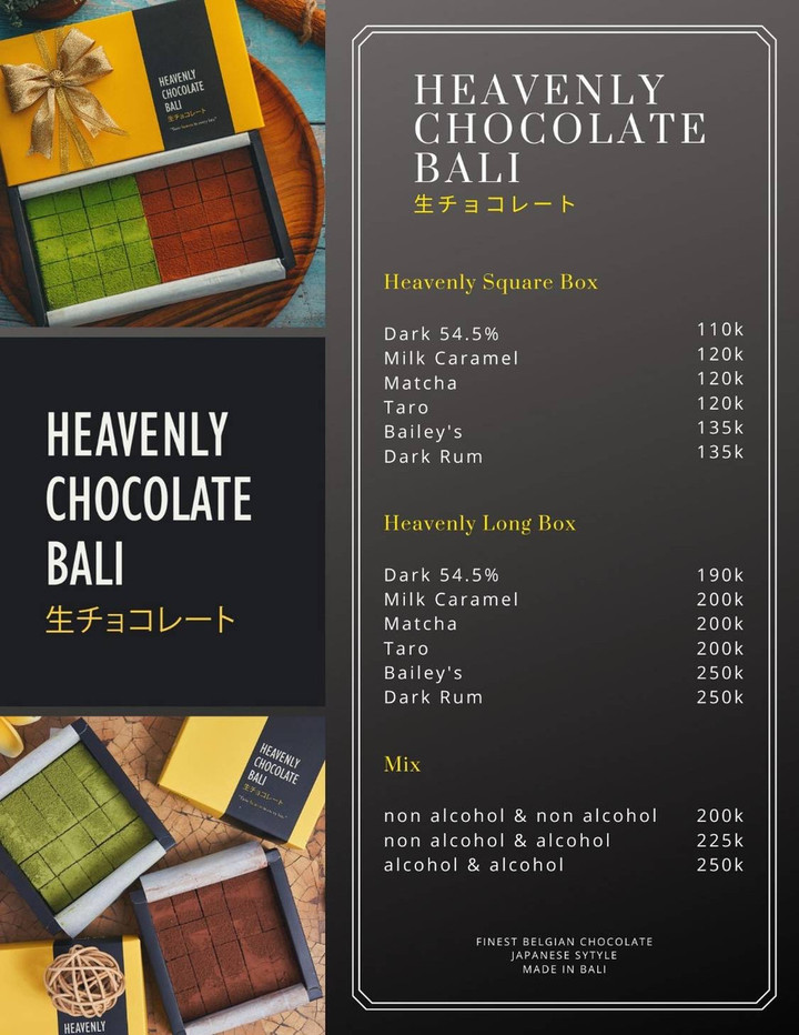 Heavenly chocolate bali