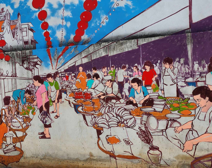 タイアート　絵画 タイ観光ブログ : 【ピサヌローク発】新しいストリートアート