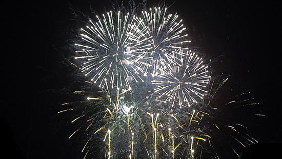 白銀の世界グランドフィナーレ花火 白銀の世界グランドフィナーレ花火